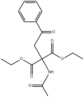 DIETHYL 2-ACETAMIDO-2-(BENZOYLMETHYL)-MALONATE Structure