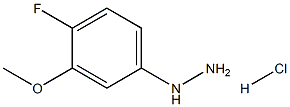 (4-Fluoro-3-methoxy-phenyl)-hydrazine hydrochloride Structure