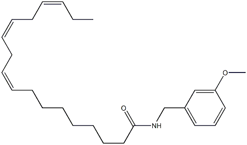 N-(3-Methoxybenzyl)(9Z,12Z,15Z)-octadeca-9,12,15-trienamide Structure