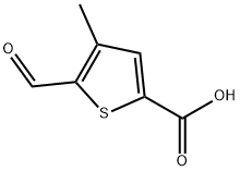 5-formyl-4-methylthiophene-2-carboxylic acid Structure
