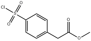 methyl 2-(4-(chlorosulfonyl)phenyl)acetate Structure
