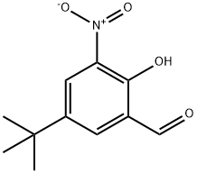 Benzaldehyde, 5-(1,1-dimethylethyl)-2-hydroxy-3-nitro-
 Structure
