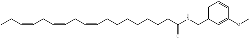 (9Z,12Z,15Z)-N-[(3-Methoxyphenyl)methyl]-9,12,15-octadecatrienamide Structure