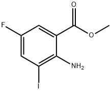 2-Amino-5-fluoro-3-iodo-benzoic acid methyl ester Structure