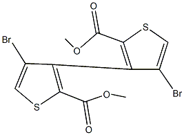 2,2'-dimethoxycarbonyl-4,4'-dibromo-3,3'-bithiophene Structure