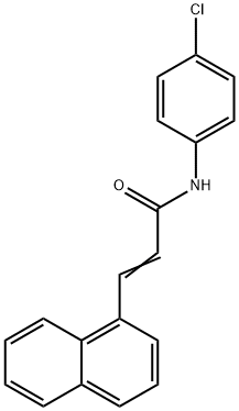 N-(4-chlorophenyl)-3-(1-naphthyl)acrylamide Structure