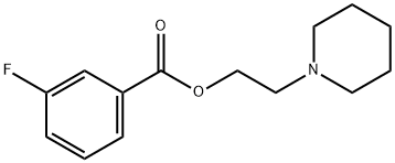 2-(1-piperidinyl)ethyl 3-fluorobenzoate Structure