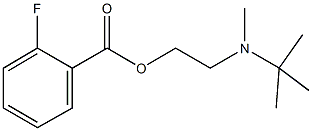 2-[tert-butyl(methyl)amino]ethyl 2-fluorobenzoate Structure