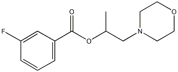 1-methyl-2-(4-morpholinyl)ethyl 3-fluorobenzoate Structure