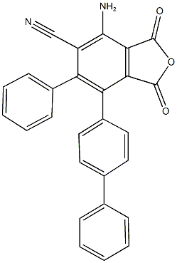 4-amino-7-[1,1'-biphenyl]-4-yl-1,3-dioxo-6-phenyl-1,3-dihydro-2-benzofuran-5-carbonitrile Structure