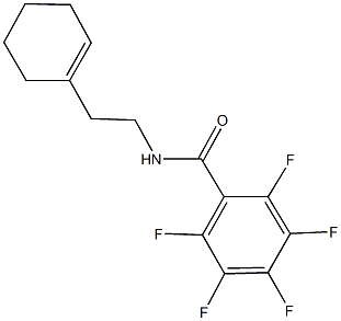 N-[2-(1-cyclohexen-1-yl)ethyl]-2,3,4,5,6-pentafluorobenzamide Structure
