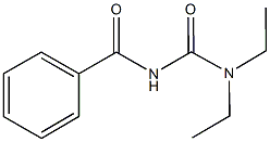 N'-benzoyl-N,N-diethylurea Structure
