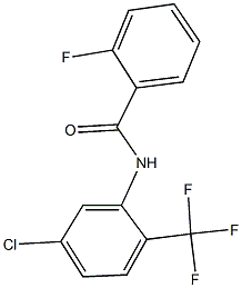 N-[5-chloro-2-(trifluoromethyl)phenyl]-2-fluorobenzamide Structure