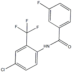 N-[4-chloro-2-(trifluoromethyl)phenyl]-3-fluorobenzamide Structure