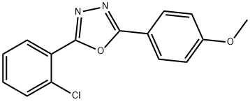 4-[5-(2-chlorophenyl)-1,3,4-oxadiazol-2-yl]phenyl methyl ether Structure