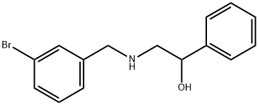 2-[(3-bromobenzyl)amino]-1-phenylethanol Structure