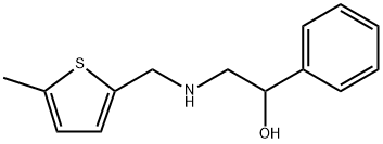 2-{[(5-methyl-2-thienyl)methyl]amino}-1-phenylethanol Structure