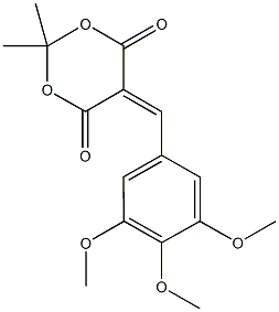2,2-dimethyl-5-(3,4,5-trimethoxybenzylidene)-1,3-dioxane-4,6-dione Structure