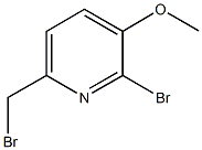 2-bromo-6-(bromomethyl)-3-pyridinyl methyl ether Structure
