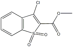 methyl 3-chloro-1-benzothiophene-2-carboxylate 1,1-dioxide Structure