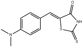 (5Z)-5-{[4-(dimethylamino)phenyl]methylidene}-2-sulfanylidene-1,3-thiazolidin-4-one Structure