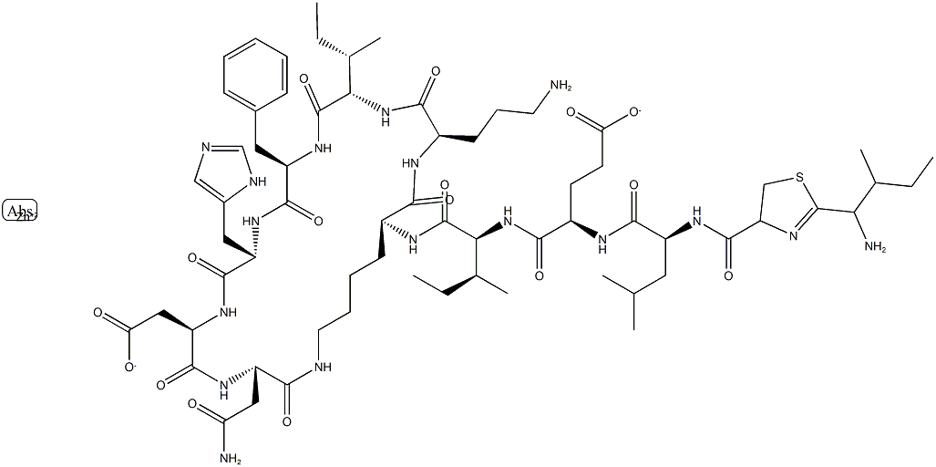 Bacitracin zinc Structure