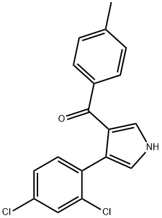 3-(2,4-dichlorophenyl)-4-(4-methylbenzoyl)-1H-pyrrole Structure
