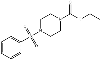 ethyl 4-(phenylsulfonyl)piperazine-1-carboxylate Structure