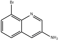 3-Quinolinamine,8-bromo-(9CI) Structure