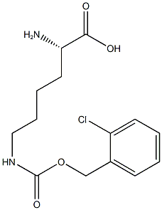 N-epsilon-(2-Chlorobenzyloxycarbonyl)-L-lysine Structure