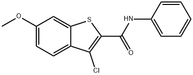 3-chloro-6-methoxy-N-phenyl-1-benzothiophene-2-carboxamide Structure