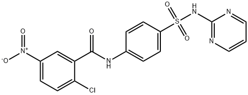 2-chloro-5-nitro-N-[4-(pyrimidin-2-ylsulfamoyl)phenyl]benzamide Structure
