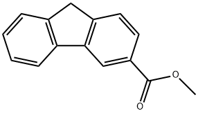 9H-Fluorene-3-carboxylic acid methyl ester Structure