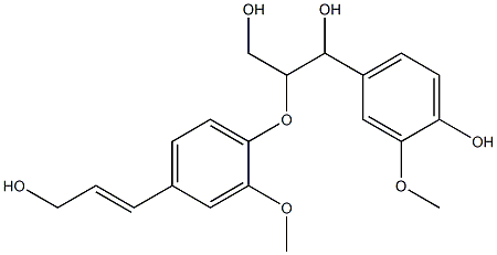 guaiacylglycerol-beta-coniferyl ether Structure