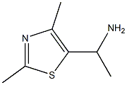 5-Thiazolemethanamine,  -alpha-,2,4-trimethyl- Structure
