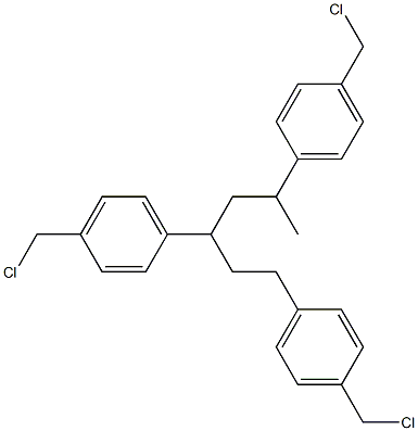 POLY(STYRENE-CO-VINYLBENZYL CHLORIDE-CO-DIVINYLBENZENE) Structure