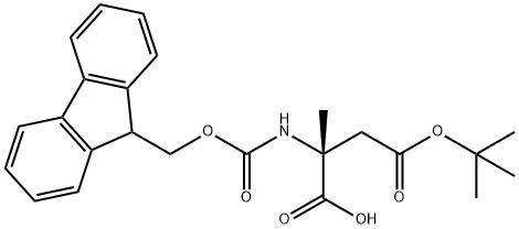 FMoc-α-Me-D-Asp(OtBu)-OH Structure