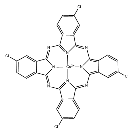 [2,9,16,23-tetrachloro-29H,31H-phthalocyaninato(2-)-N29,N30,N31,N32]copper Structure
