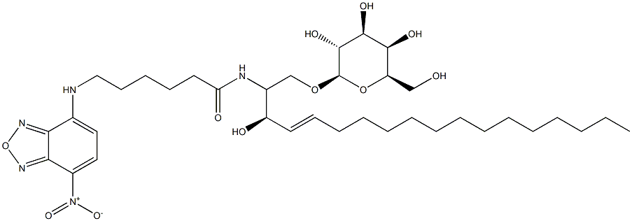 C6NBD-Sphingosine,beta-D-galactosyl Structure