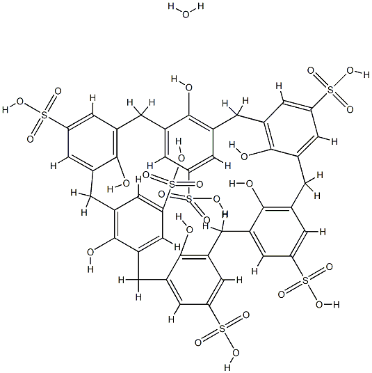 4-SULFONIC CALIX[6!ARENE HYDRATE, 95 Structure
