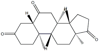 5α-Androstane-3,6,17-trione Structure