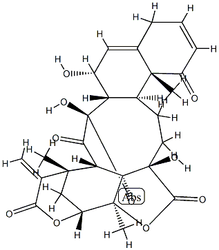 (16S,22R)-14α,17α-Epoxy-7α,13,14,20,22-pentahydroxy-1,15-dioxo-16,24-cyclo-13,14-secoergosta-2,5,25(27)-triene-18,26-dioic acid 18,20:26,22-dilactone Structure