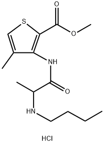 Articaine IMpurity G (Butylarticaine HCl) Structure