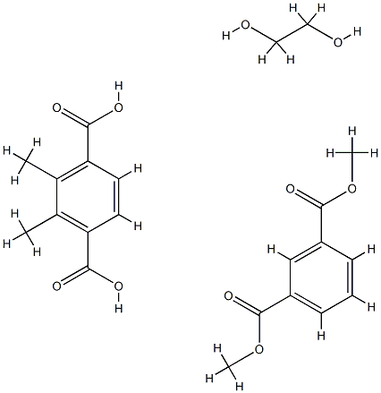 1,3-Benzenedicarboxylic acid, dimethyl ester, polymer with dimethyl-1,4-benzenedicarboxylate and 1,2-ethanediol Structure