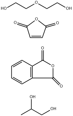 1,3-Isobenzofurandione, polymer with 2,5-furandione, 2,2-oxybisethanol and 1,2-propanediol Structure
