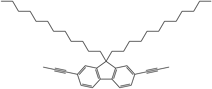 9 9-DIDODECYL-2 7-DI-1-PROPYNYL-9H-FLUO& Structure