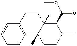 1,2,3,4,4a,9,10,10aβ-Octahydro-1,4aβ-dimethylphenanthrene-1β-carboxylic acid methyl ester Structure
