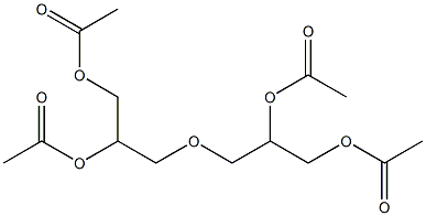 Diglycerol tetraacetate Structure