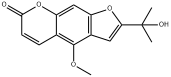 2-(1-Hydroxy-1-Methylethyl)-4-Methoxy-7H-furo[3,2-g][1]benzopyran-7-one Structure