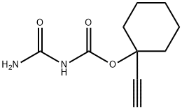 Allophanic acid=1-ethynylcyclohexyl ester Structure